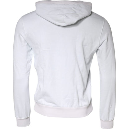 Dolce & Gabbana White Caesar Cotton Hooded Pullover Sweater 1728,67345645728,Clothing,Dolce & Gabbana,Hoodies - Sweaters - Clothing,IT48 | M,Material: 100% Cotton,Men,Men - Clothing,Preowned / Defect,Sweaters - Clothing,Sweaters - Men - Clothing,White