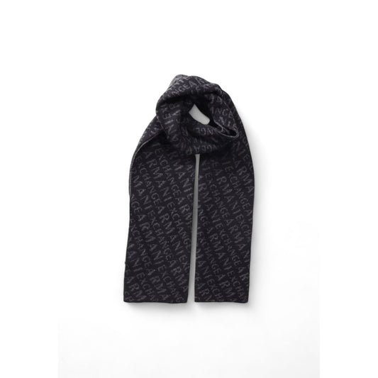 Armani Exchange Gray Polyamide Scarf Armani Exchange