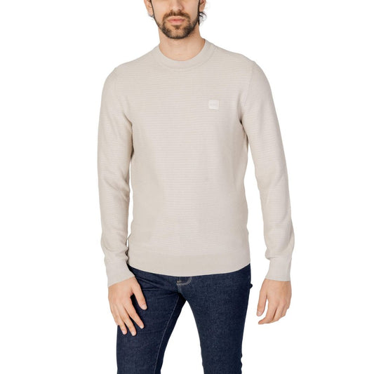 Hugo Boss Beige Cotton T-Shirt Hugo Boss