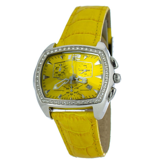 Chronotech Yellow Leather Watch Chronotech