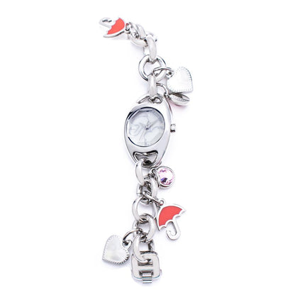 Chronotech Silver Stainless Steel Bracelet Watch