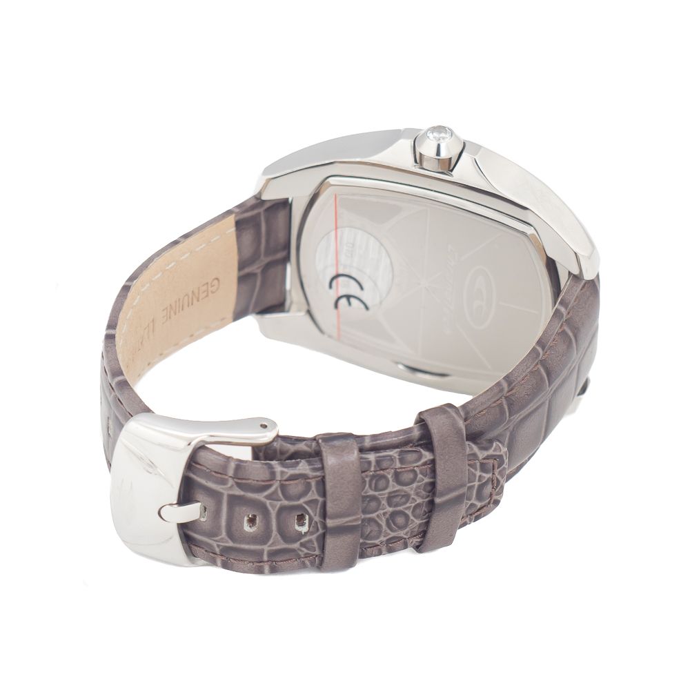 Chronotech Gray Leather Dress Watch 1728,67434610848,Accessories,Chronotech,Dress Watches - Watches - Accessories,Gray,Men,New with tags,Watches - Accessories