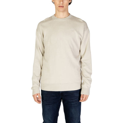 Calvin Klein Jeans Beige Organic Cotton Sweatshirt