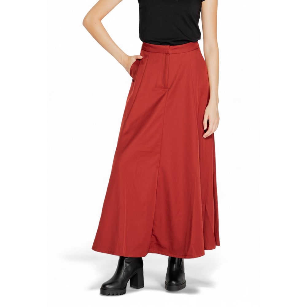 Vero Moda Red Polyester Long Skirt 1728,71956299936,Clothing,IT38|XS,IT40|S,Long - Skirts - Clothing,New with tags,Red,Skirts - Clothing,Vero Moda,Women