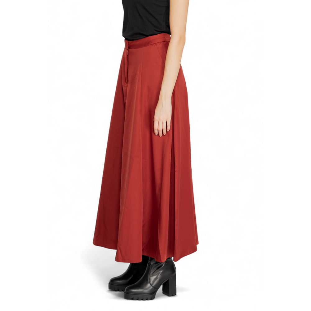 Vero Moda Red Polyester Long Skirt 1728,71956299936,Clothing,IT38|XS,IT40|S,Long - Skirts - Clothing,New with tags,Red,Skirts - Clothing,Vero Moda,Women