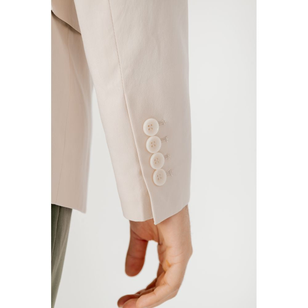 Antony Morato Cream Cotton Blazer
