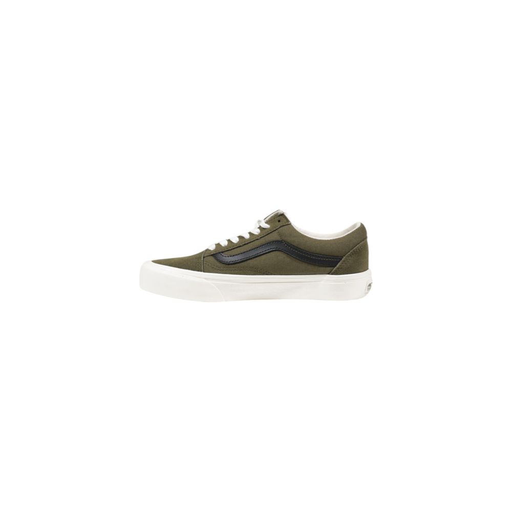 Vans Green Leather Low Top Sneakers
