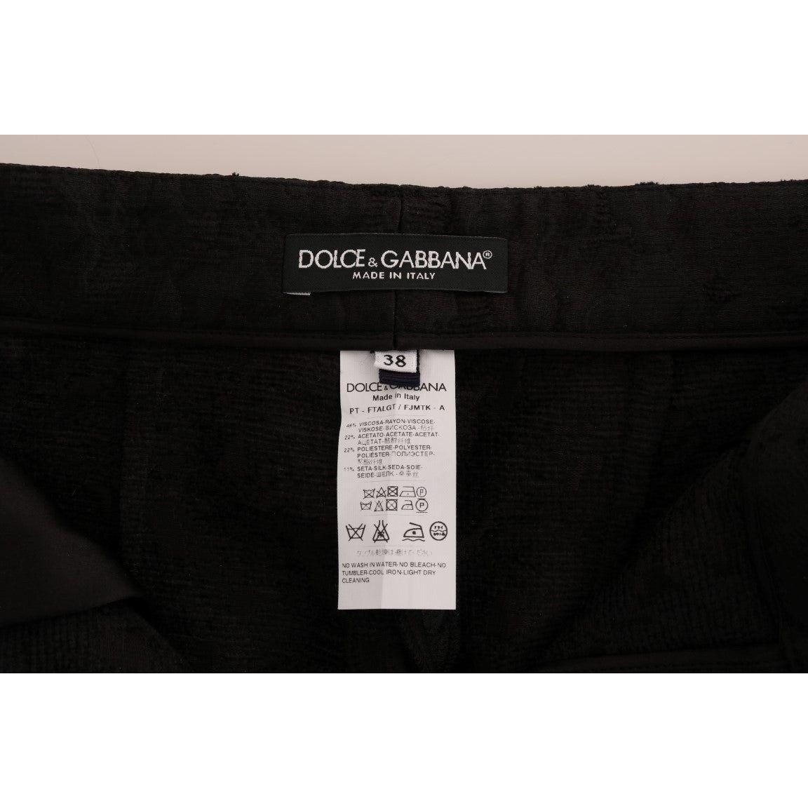 Dolce & Gabbana Elegant High Waist Capri Dress Pants Jeans & Pants Dolce & Gabbana