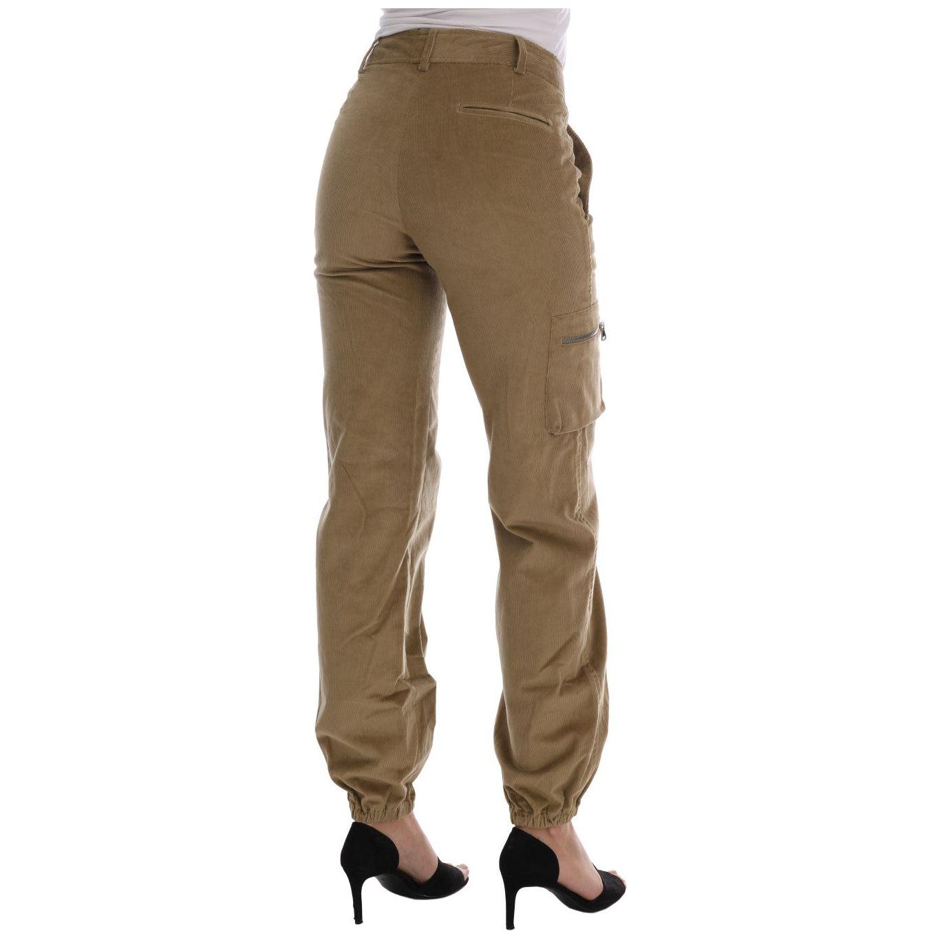 Ermanno Scervino Chic Beige Casual Pants for Sophisticated Style Jeans & Pants Ermanno Scervino