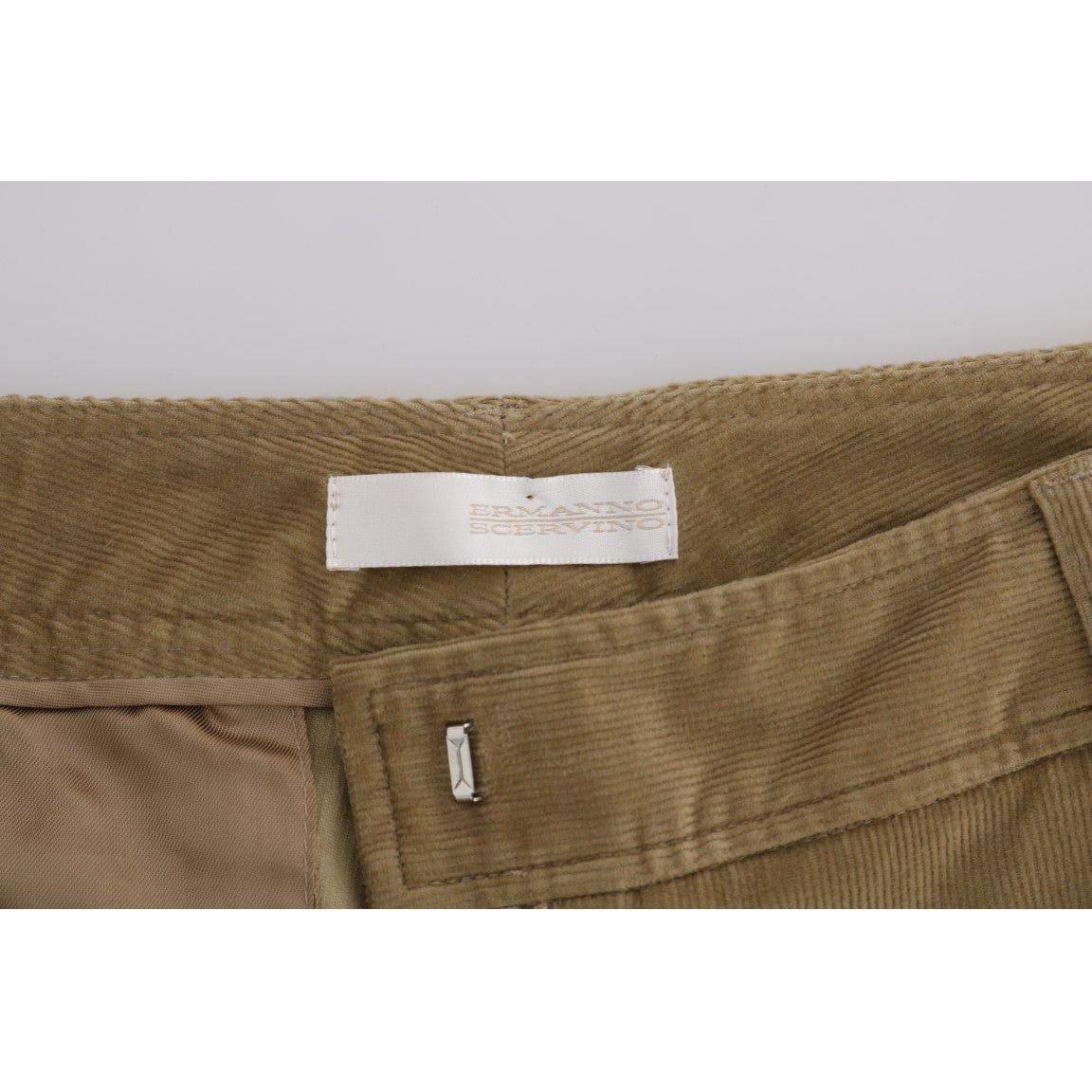 Ermanno Scervino Chic Beige Casual Pants for Sophisticated Style Jeans & Pants Ermanno Scervino