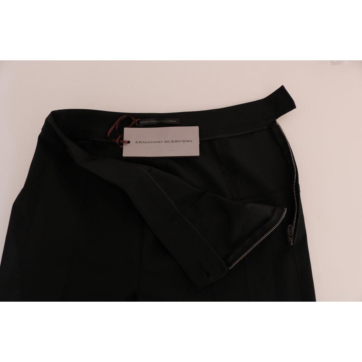 Ermanno Scervino Sleek Black Stirrup Leggings Jeans & Pants Ermanno Scervino