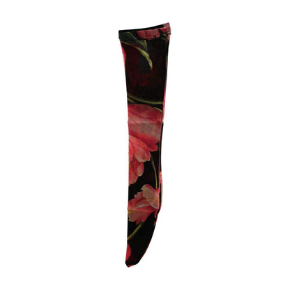 Dolce & Gabbana Multicolor Floral Tulip Nylon Socks 1728,67345645728,Clothing,Dolce & Gabbana,M,Material: 100% Nylon,Multicolor,New with tags,S,Socks - Underwear - Clothing,Tights & Socks - Women - Clothing,Underwear - Clothing,Women,Women - Clothing