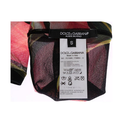 Dolce & Gabbana Multicolor Floral Tulip Nylon Socks 1728,67345645728,Clothing,Dolce & Gabbana,M,Material: 100% Nylon,Multicolor,New with tags,S,Socks - Underwear - Clothing,Tights & Socks - Women - Clothing,Underwear - Clothing,Women,Women - Clothing