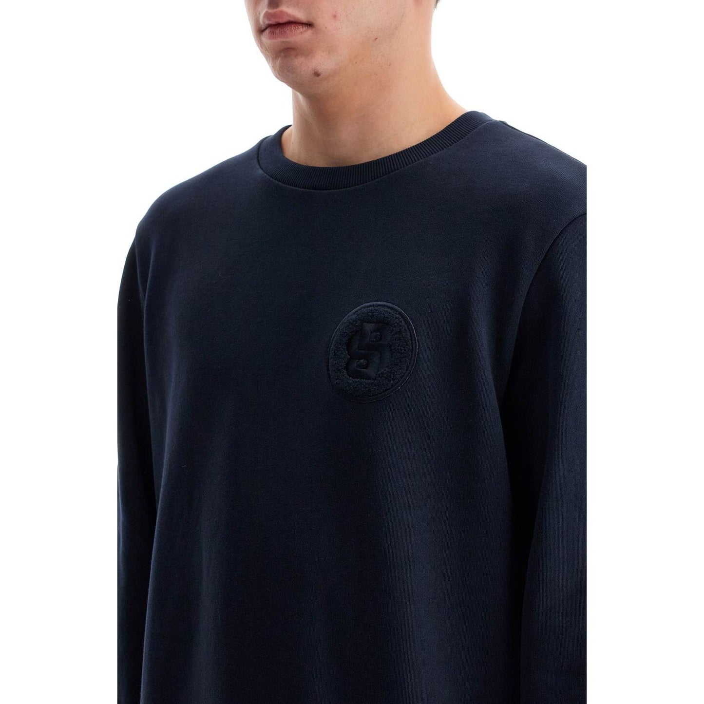 Boss crewneck sweatshirt with double mon Topwear Boss