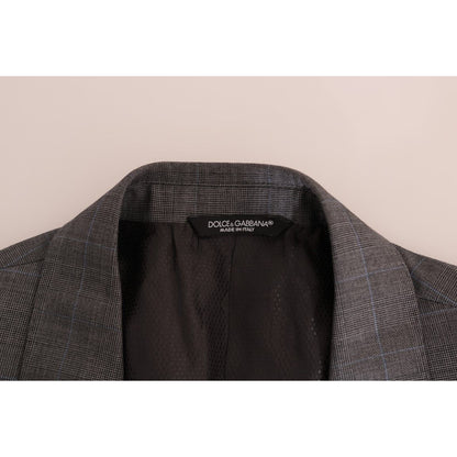 Dolce & Gabbana Gray Wool MARTINI Slim Blazer 1728,67345645728,Blazers - Men - Clothing,Blazers - Suits & Blazers - Clothing,Clothing,Dolce & Gabbana,Gray,IT52 | L,Material: 100% Wool,Men,Men - Clothing,New with tags,Suits & Blazers - Clothing