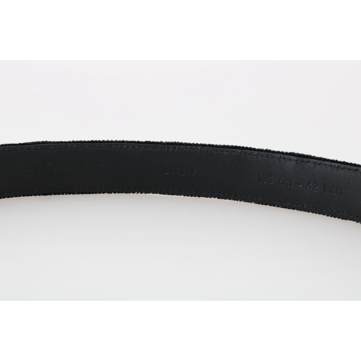 Dolce & Gabbana Elegant Black Cotton-Leather Men's Belt Belt Dolce & Gabbana