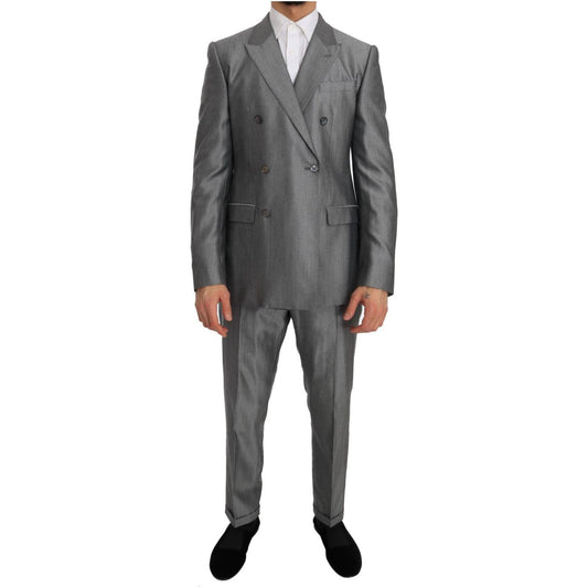 Dolce & Gabbana Black Stretch Crystal Bee Slim Fit Suit Dolce & Gabbana