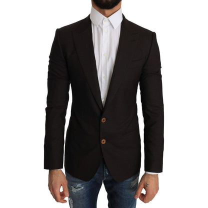 Dolce & Gabbana Brown Wool SICILIA Jacket Coat Blazer
