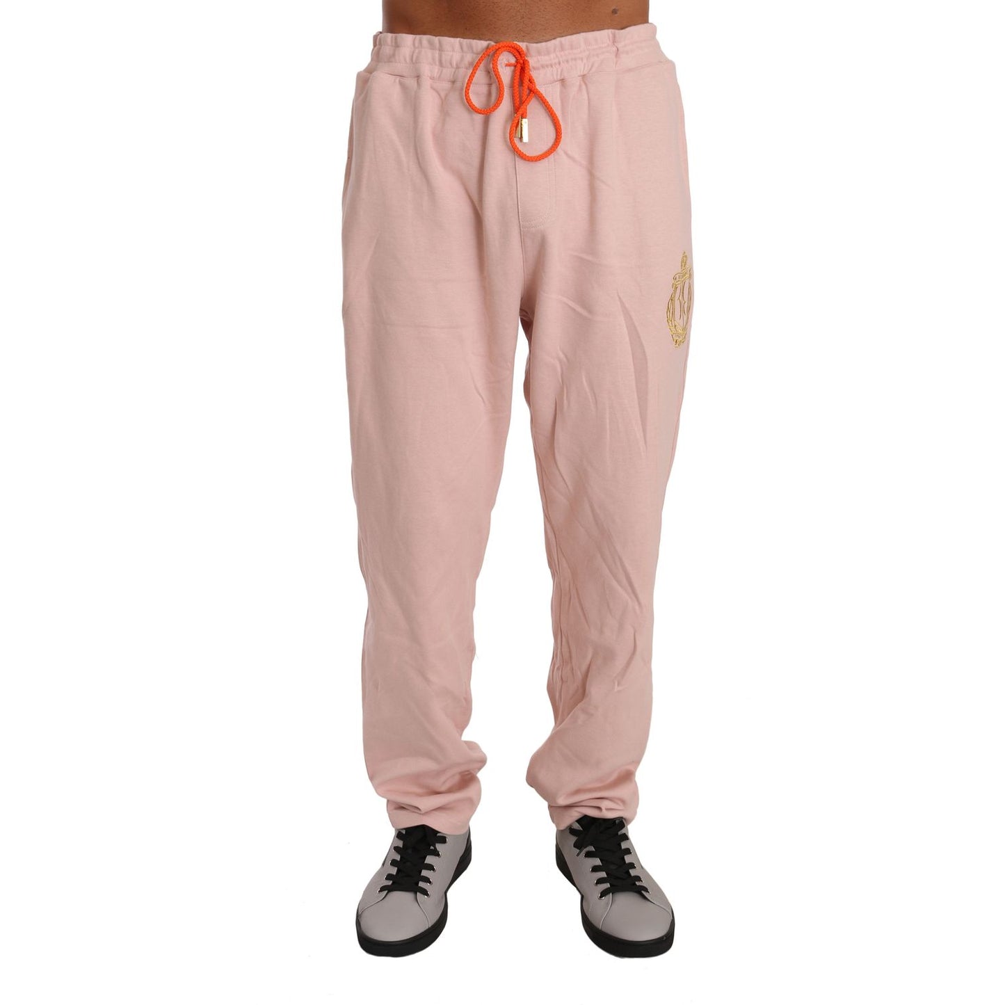 Billionaire Italian Couture Elegant Pink Cotton Sweatsuit Luxury Comfort Billionaire Italian Couture