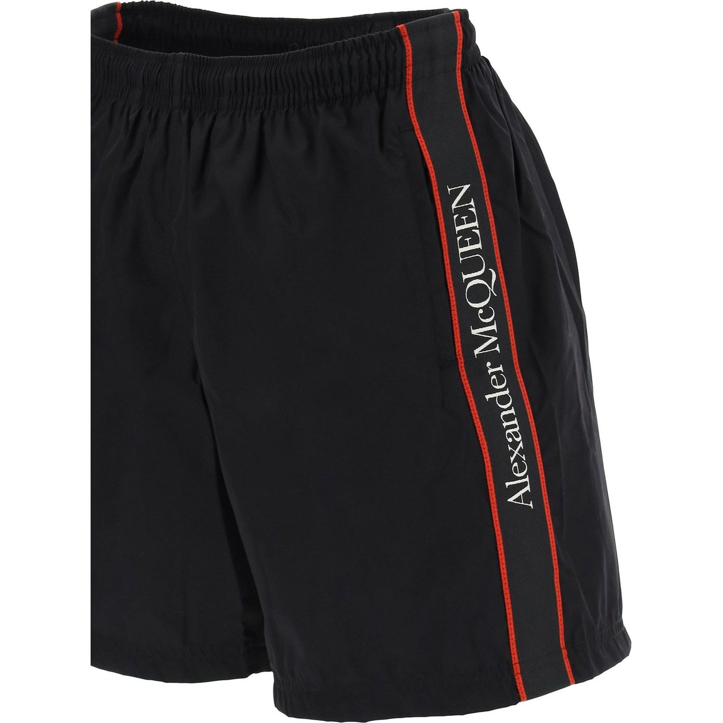 Alexander Mcqueen swimtrunks with logo selvedge