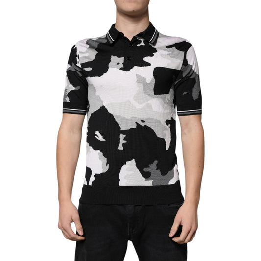 Dolce & Gabbana Multicolor Camouflage Collared Polo T-shirt 1728,67345645728,Clothing,Dolce & Gabbana,IT46 | S,Material: 100% Silk,Men,Men - Clothing,Multicolor,New with tags,Polo Shirt - Men - Clothing,Polo Shirts - T-Shirts - Clothing,T-Shirts - Clothin
