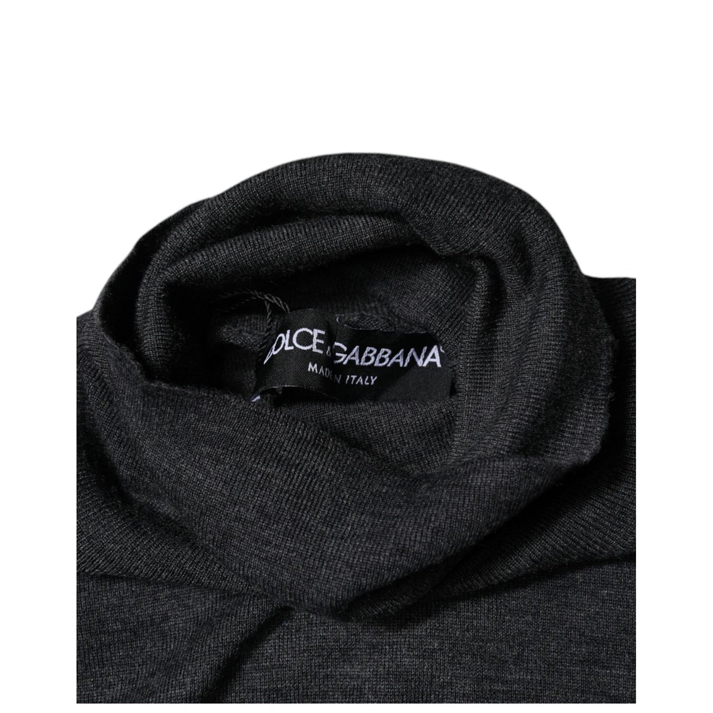 Dolce & Gabbana Gray Wool Knit Turtleneck Pullover Sweater 1728,67345645728,Clothing,Dolce & Gabbana,Gray,IT44 | XS,IT46 | S,IT48 | M,IT50 | L,Material: 100% Virgin Wool,Men,Men - Clothing,New with tags,Sweaters - Clothing,Sweaters - Men - Clothing,Turtle