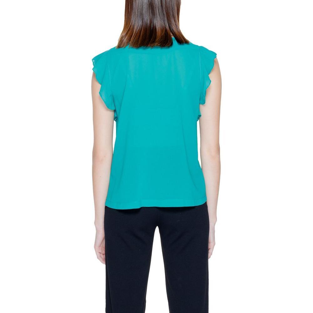 Rinascimento Green Polyester Blouse 1728,71956299936,Blouses - Shirts - Clothing,Clothing,Green,IT38|XS,New with tags,Rinascimento,Shirts - Clothing,Shirts - Women - Clothing,Women,Women - Clothing