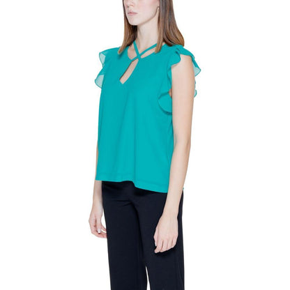 Rinascimento Green Polyester Blouse 1728,71956299936,Blouses - Shirts - Clothing,Clothing,Green,IT38|XS,New with tags,Rinascimento,Shirts - Clothing,Shirts - Women - Clothing,Women,Women - Clothing