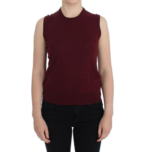 Dolce & Gabbana Red Sleeveless Crewneck Vest Pullover 1728,67345645728,Clothing,Dolce & Gabbana,IT36|XXS,IT40|S,Material: 100% Wool,New with tags,Red,Sleeveless - Sweaters - Clothing,Sweaters - Clothing,Tops & T-Shirts - Women - Clothing,Women,Women - Clo