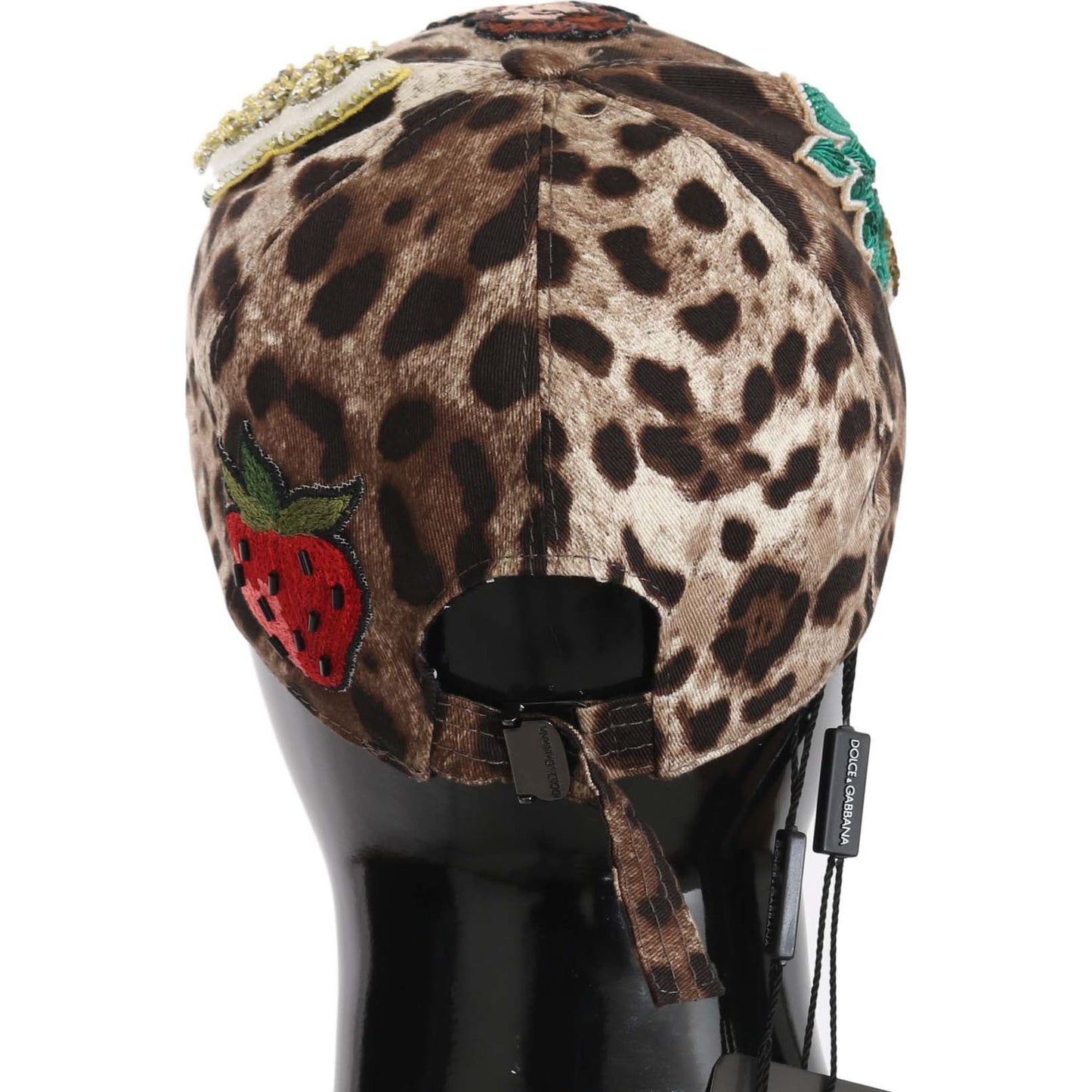 Dolce & Gabbana Brown Leopard Sequin Sicily Applique Baseball Hat 1728,3% Elastan,56 cm|XS,57 cm|S,67345645728,Accessories,Brown,Caps (Baseball Hat) - Hats - Accessories,Dolce & Gabbana,Hats - Accessories,Hats - Women - Accessories,Material: 97% Cotton,Ne