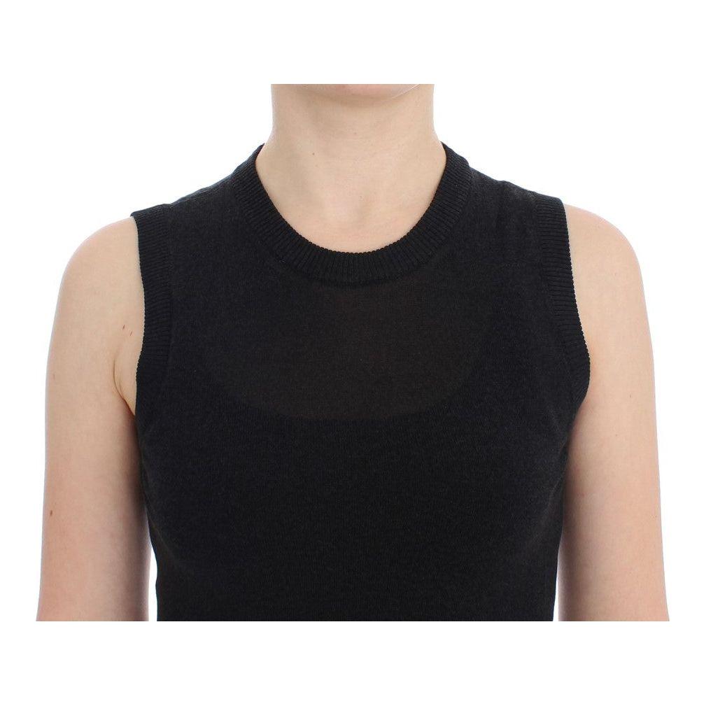 Dolce & Gabbana Elegant Black Sleeveless Pullover Vest Dolce & Gabbana