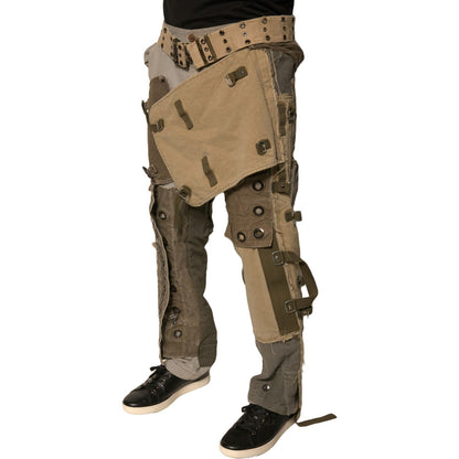Dolce & Gabbana Multicolor Reconstructed Flight Cargo Pants