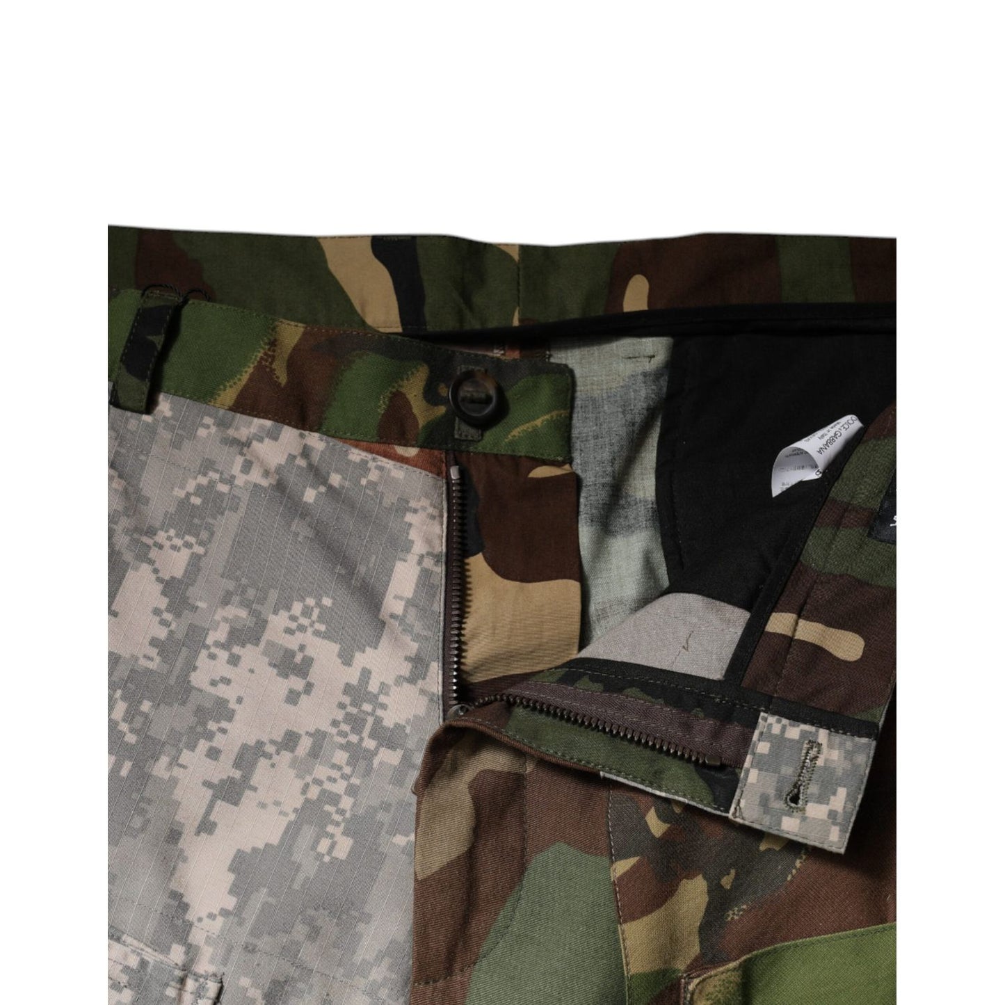 Dolce & Gabbana Multicolor Patchwork Camouflage Cargo Pants 1728,67345645728,Cargo Pants - Pants - Clothing,Clothing,Dolce & Gabbana,IT48 | M,Jeans & Pants - Men - Clothing,Material: 50% Nylon 50% Cotton,Men,Men - Clothing,Multicolor,New with tags,Pants -