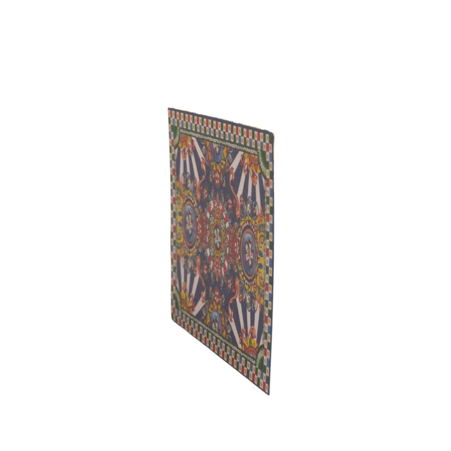 Dolce & Gabbana Multicolor Carretto Siciliano Envelope Post Card Holder