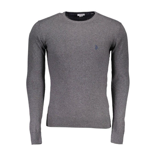 U.S. POLO ASSN. Gray Cotton Men Sweater U.S. POLO ASSN.