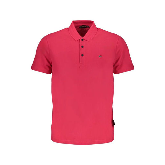 Napapijri Pink Cotton Polo Shirt Napapijri