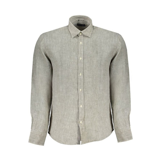 North Sails Gray Linen Shirt North Sails