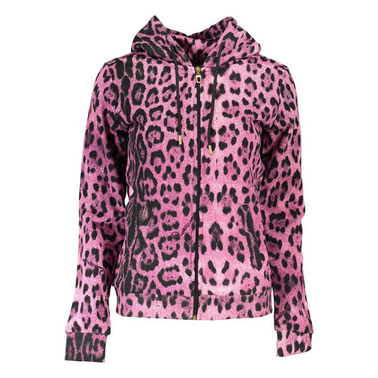 Cavalli Class Pink Cotton Women Sweater