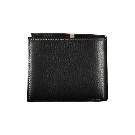 Tommy Hilfiger Black Leather Men Wallet Tommy Hilfiger