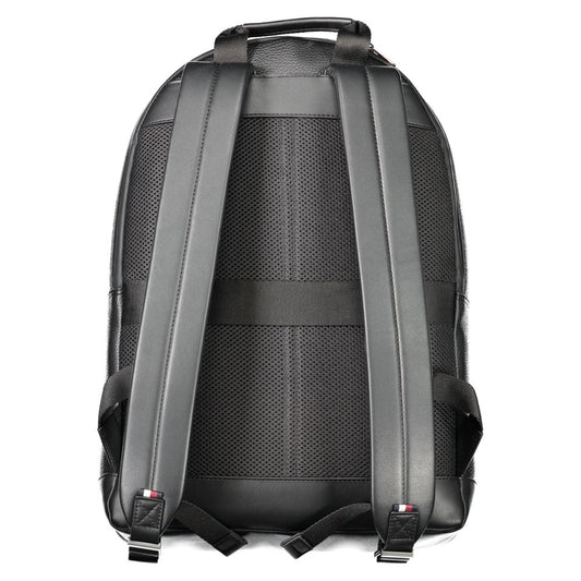 Tommy Hilfiger Black Polyethylene Men Backpack