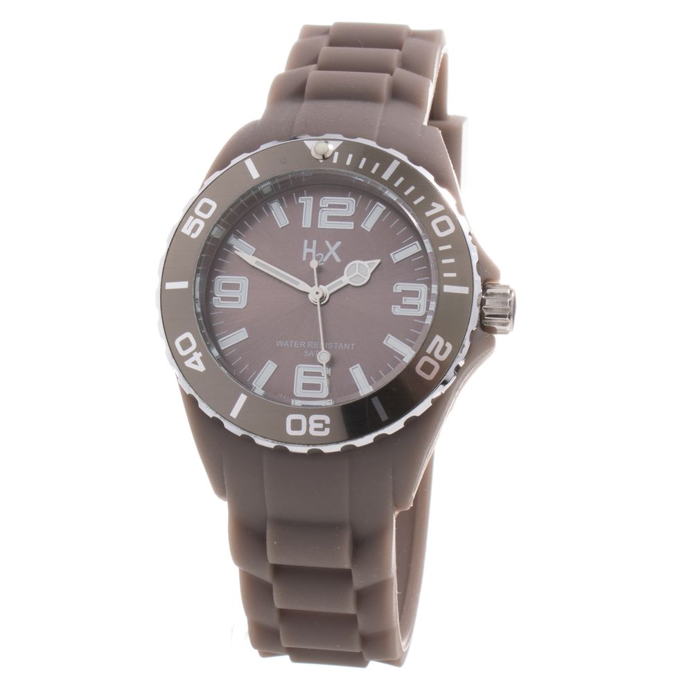 Haurex Brown Rubber Sport Watch