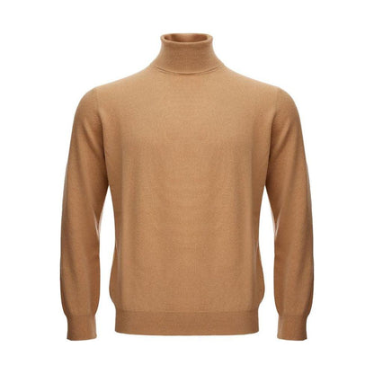 KANGRA Brown Wool Turtleneck 1728,67397976224,Brown,Clothing,IT50 | L,IT54 | XXL,KANGRA,Men,Men - Clothing,New with tags,Sweaters - Clothing,Sweaters - Men - Clothing,Turtlenecks - Sweaters - Clothing