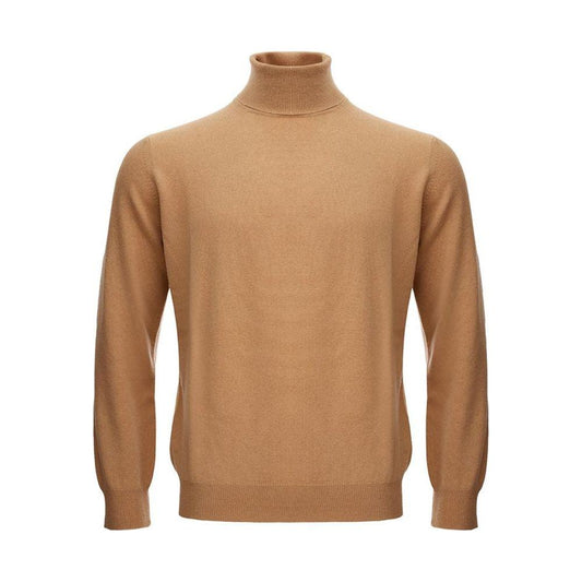 KANGRA Brown Wool Turtleneck 1728,67397976224,Brown,Clothing,IT50 | L,IT54 | XXL,KANGRA,Men,Men - Clothing,New with tags,Sweaters - Clothing,Sweaters - Men - Clothing,Turtlenecks - Sweaters - Clothing