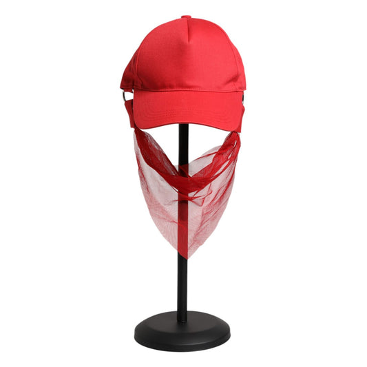 Dolce & Gabbana Red Cotton 6 Panels Women Baseball Cap 1728,57 cm|S,67345645728,Accessories,Caps (Baseball Hat) - Hats - Accessories,Dolce & Gabbana,Hat - Women - Accessories,Hats - Accessories,Materials: 100% Cotton,New with tags,Red,Women,Women - Access