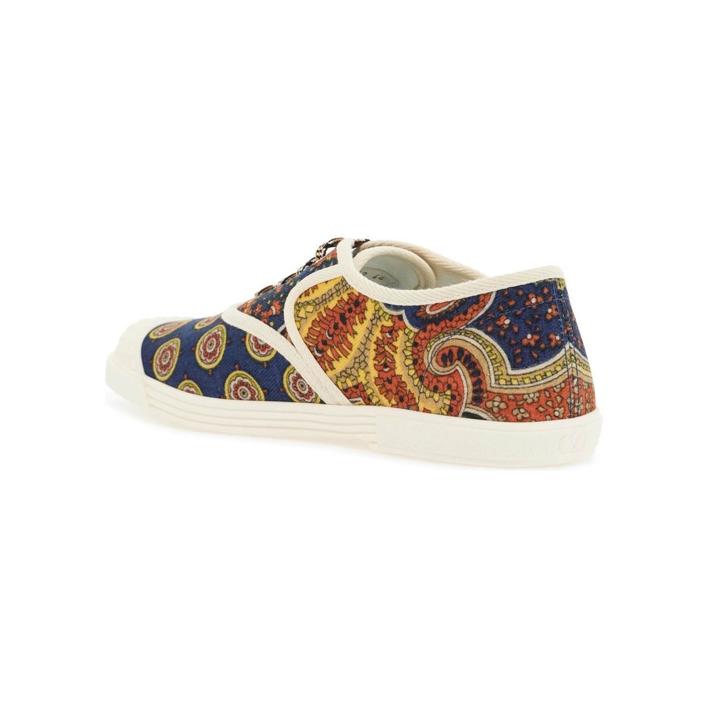 Valentino Garavani multicolor cotton sneakers with elaborate print Sneakers Valentino Garavani