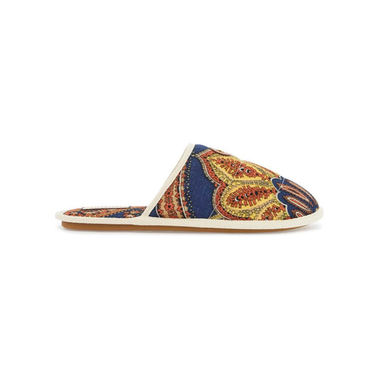 Valentino Garavani multicolor floral cotton slide slippers for home and short outings Sandals Valentino Garavani