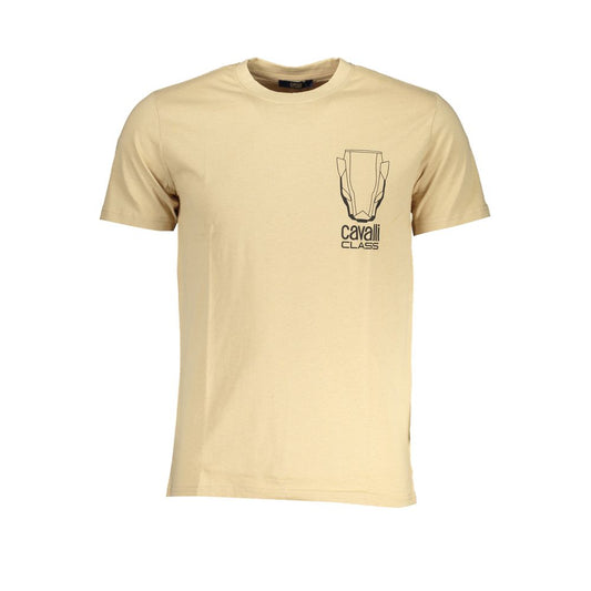 Cavalli Class Beige Cotton Men T-Shirt 1728,67403481248,Beige,Cavalli Class,Clothing,L,Men,New with tags,T-Shirts - Clothing,T-Shirts - T-Shirts - Clothing,XL,XXL