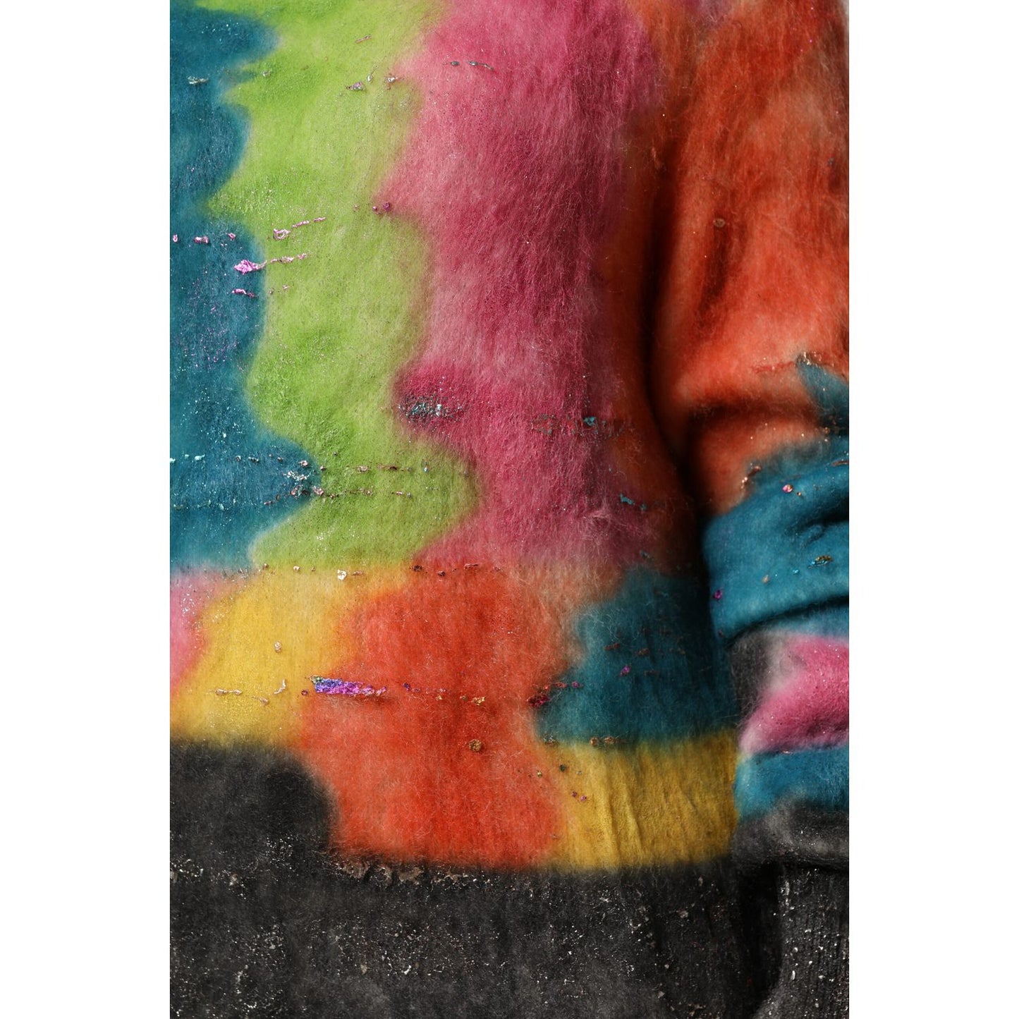 Dolce & Gabbana Multicolor Mohair Turtleneck Pullover Sweater 1728,67345645728,Clothing,Dolce & Gabbana,IT40|S,Material: 66% Mohair 29% Nylon 5% Wool,Multicolor,New with tags,Sweaters - Clothing,Sweaters - Women - Clothing,Turtlenecks - Sweaters - Clothin