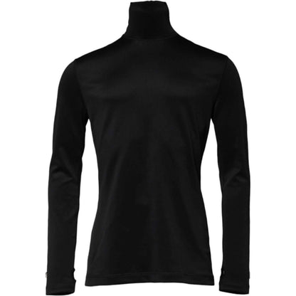 Dolce & Gabbana Black Polyester Turtleneck Pullover Sweater 1728,67345645728,Black,Clothing,Dolce & Gabbana,IT48 | M,IT50 | L,IT52 | XL,Material: 92% Polyester 8% Elastane,Men,Men - Clothing,New with tags,Sweaters - Clothing,Sweaters - Men - Clothing,Turt