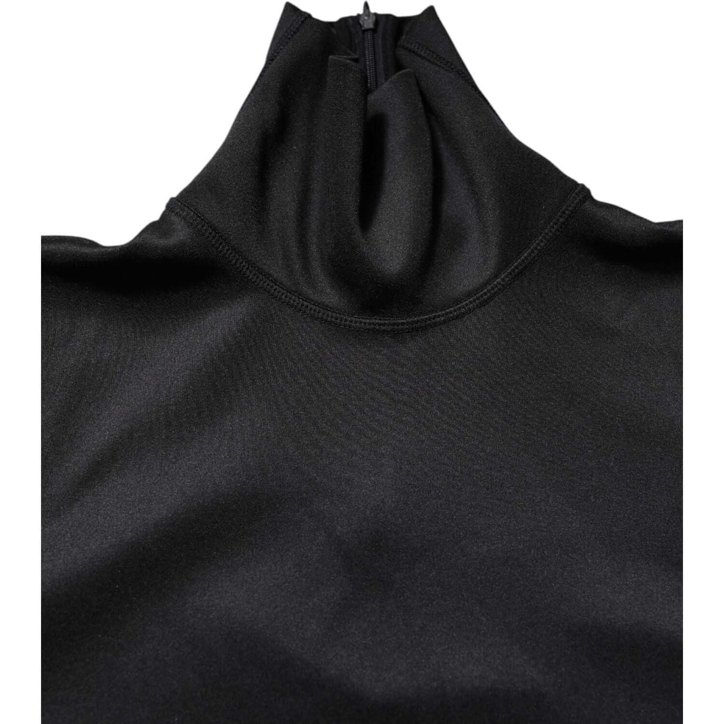 Dolce & Gabbana Black Polyester Turtleneck Pullover Sweater 1728,67345645728,Black,Clothing,Dolce & Gabbana,IT48 | M,IT50 | L,IT52 | XL,Material: 92% Polyester 8% Elastane,Men,Men - Clothing,New with tags,Sweaters - Clothing,Sweaters - Men - Clothing,Turt
